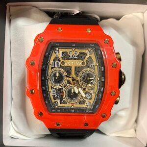 Activa Men's Watch wlSkeleton Dial - 44.3mm ACW2305-032